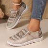 New Outdoor Comfortable Ethnic Style Printed Casual Large Women's Casual Single Shoes Buddha Beads Women's Casual Shoes