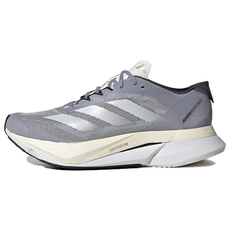Νέα Adidas Adizero Boston 12 Ασημί Βιολετί Ασπρο του Σύννεφου Ασημί Αυγή Γυναικεία HQ2170