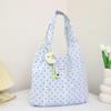 Summer large-capacity polka dot canvas messenger bag niche daily commute underarm shoulder tote bag women's new model