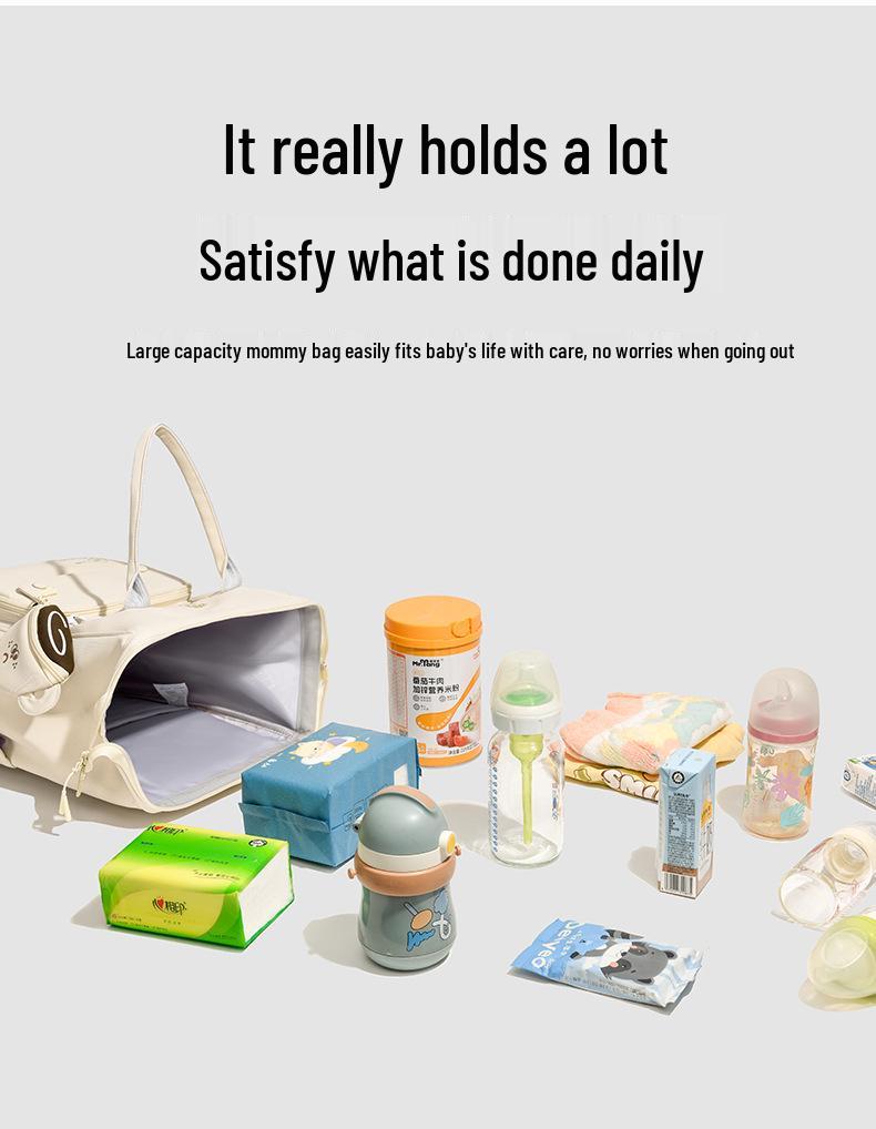 Sac à langer polyvalent: Sac à dos tendance grande capacité pour mamans et bébés
