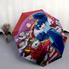 1pc Mega Man Automatic Folding Umbrella, Portable 3-Fold Design with 8-Bone Iron Frame, Outdoor for Fans, Travelers, Everyday Use, Gift Idea.Y077