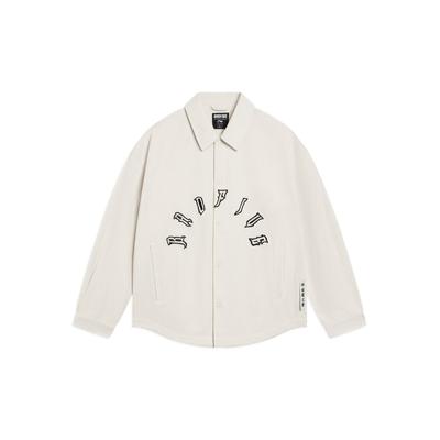 Anti-Wu Series Letter Print Single-Breasted Long Sleeve Jacket Men Jacket Off-White AFDT051-1