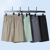 Unisex Summer Ice Silk Quick-Dry Shorts: Loose, Breathable, Mid-Length for Running, Fitness, and Beach Activities