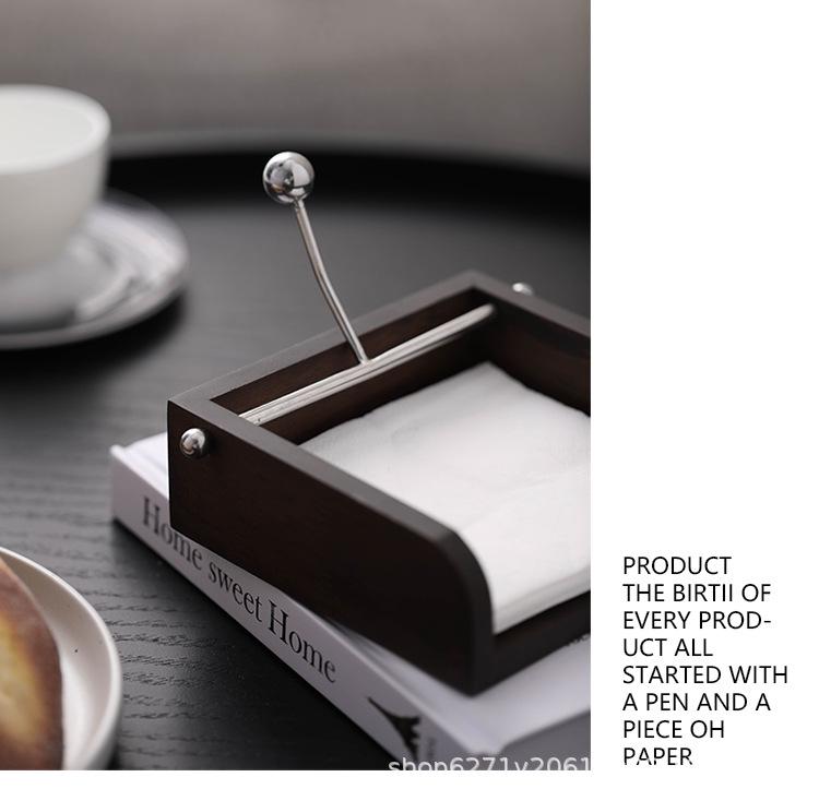 Minimalist Solid Wood Tissue Box for Dining or Coffee Table
