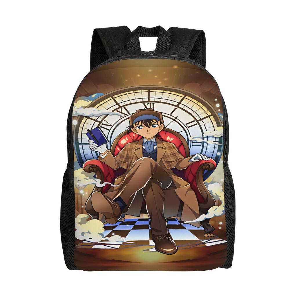 Detectives Conans Rucksack College Knapsacks Male Unique Learner Bags Designer Cushy Rucksack Made with Attention to Detail