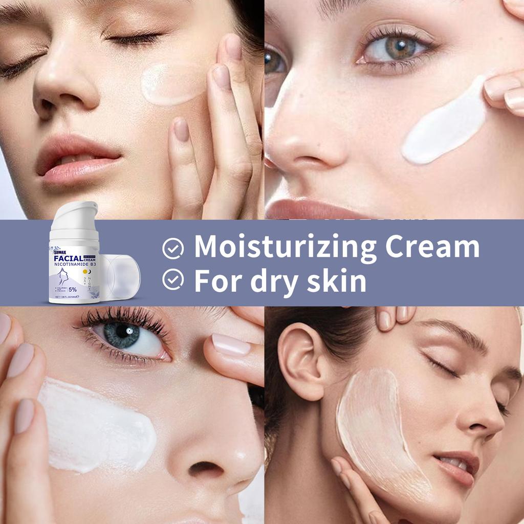 C50ml Niacinamide B3 Face Cream Mooth Delicate Radiant and Translucent Rapid Absorption of Skin Retinol Anti Aging Serum