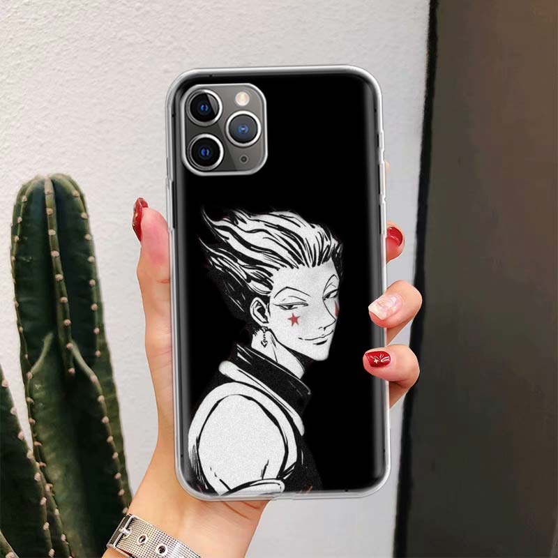Black White Hunter X For iPhone 17 Air 16 15 14 Plus 13 Mini 12 11 Pro Max Phone Case 16E 7 Print 8 SE Fundas Cover Soft Coque 1