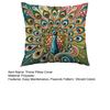 Boho Peacock Cushion Cover Colorful Peacock Throw Pillow Cover Decorative Cushion Case for Sofa Living Room Bedroom Home Decor