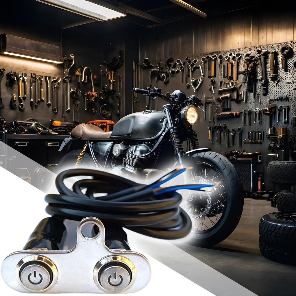 Motorcycle Handlebar Light Button Automatic Lock Headlight Spotlight Button Multifunctional Waterproof Replacement Parts For