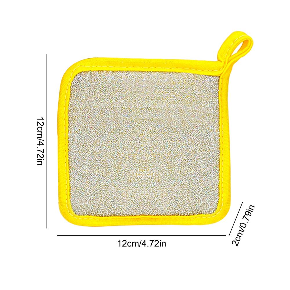 Тряпки для мытья посуды Двухслойные губки для мытья посуды Салфетки-губки Тряпки для посуды 5 шт. Многоразовые скребки для мытья посуды