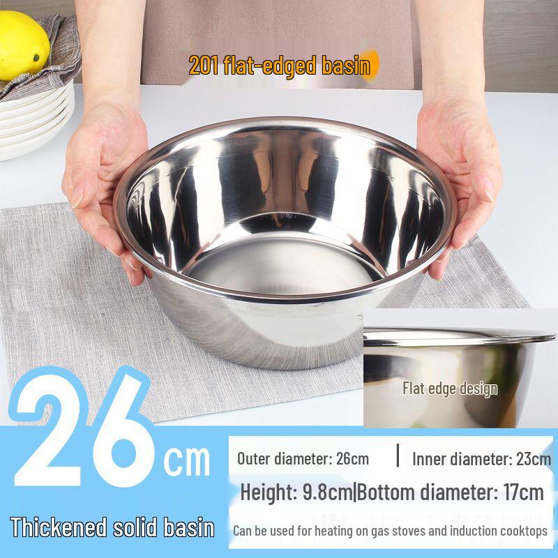 Zhaoran Food Grade 304 Stainless Steel Mixing Bowl