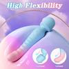 G Spot Vibrator Female Clitoral Stimulator AV Magic Wand Dildo Waterproof Heating Wand Massager for women and Couples