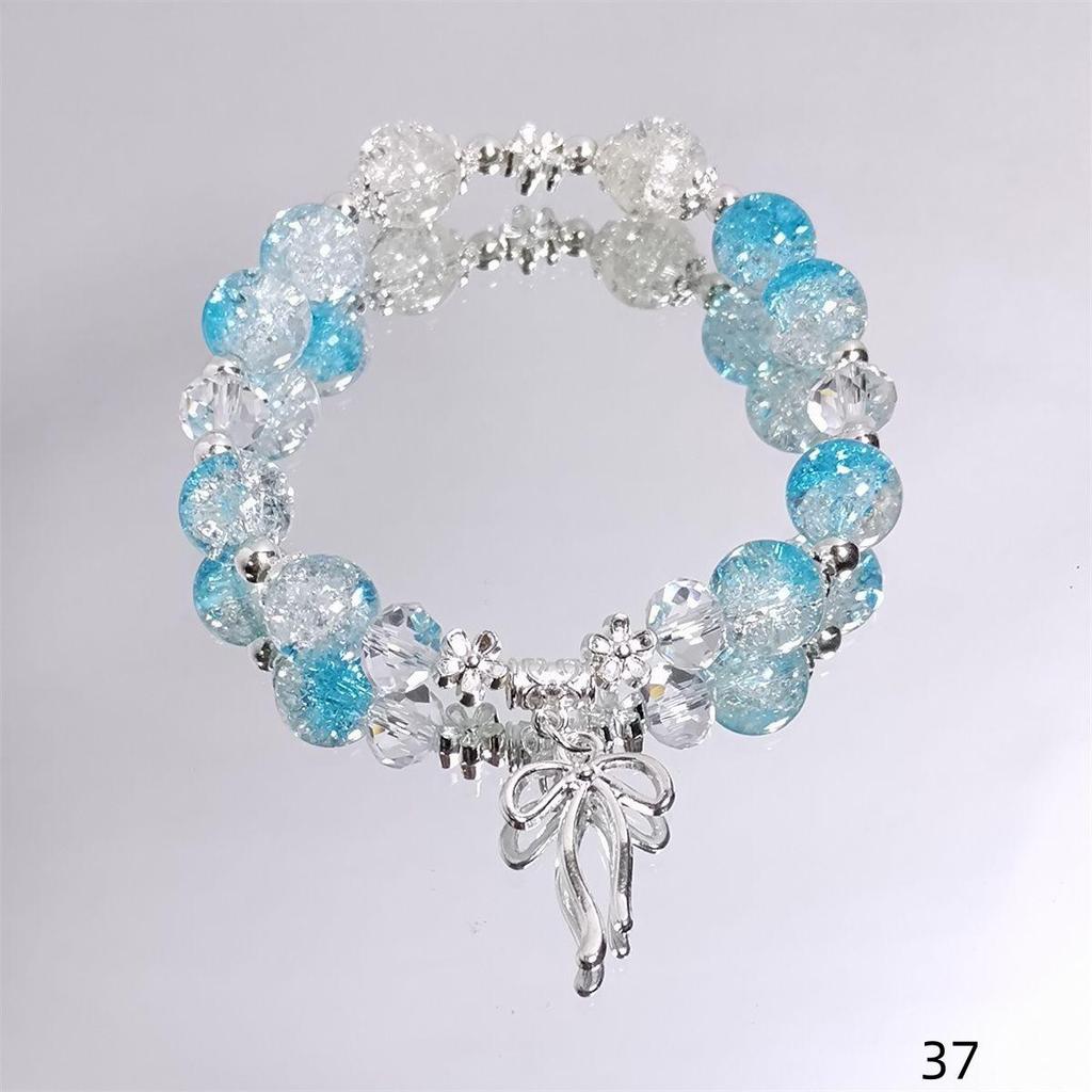 Mori Style Mermaid Crystal Bracelet - Sweet, Versatile Design for Women, Students, and Best Friends.
