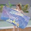 Cartoon Pink Sumikko Gurashi Microfiber Blanket Quick Drying Beach Towels Oversized Printing Super Absorbent Pool Towel Blanket