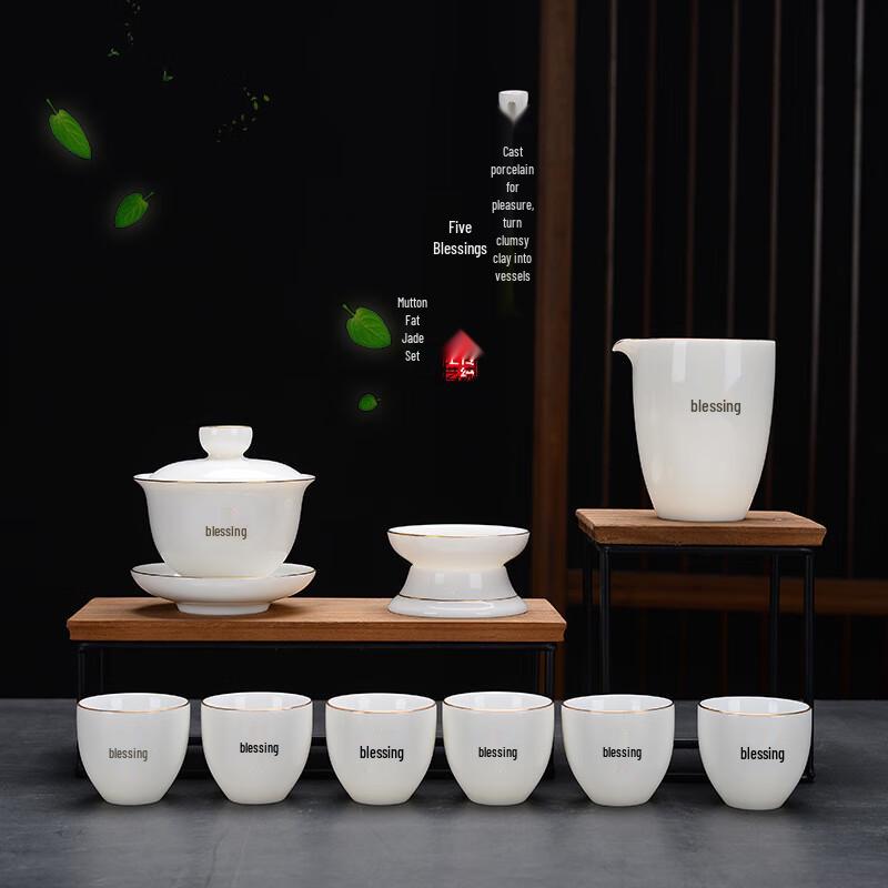 Dehua White Porcelain Gongfu Tea Set