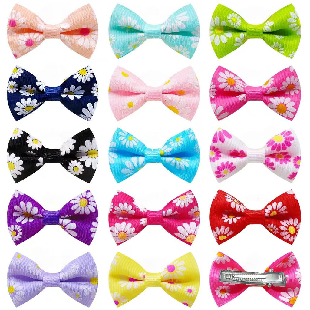 10/20Pcs Dot Pet Grooming Hair Clips Dog Cat Bows Hairpin Pet Girls Barrette for Small Dogs Supplies Pet Hair Grooming Acce