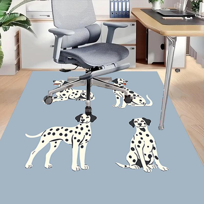 1PC Dalmatian Non-Slip Floor Carpet Compatible for Office&Living Room&Bedroom&Dining Room - Flat- Soft & Pattern, Vibrant Colors-W284
