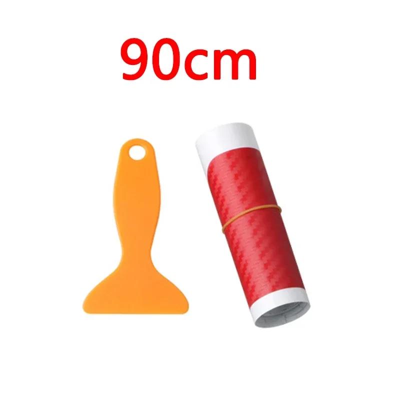 Car Rear Bumper 90/104cm Sticker Carbon Fiber Protective Pad Anti-Scratch Cover Car Edge Board Scuffproof Decal Strip NEW