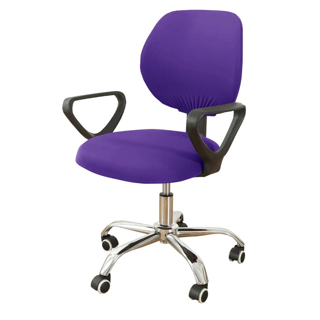 Spandex Stretchable Desk Office  Computer Chair Seat Covers Washable Rotating Backrest  Cushion Pets Protectors Slipcover