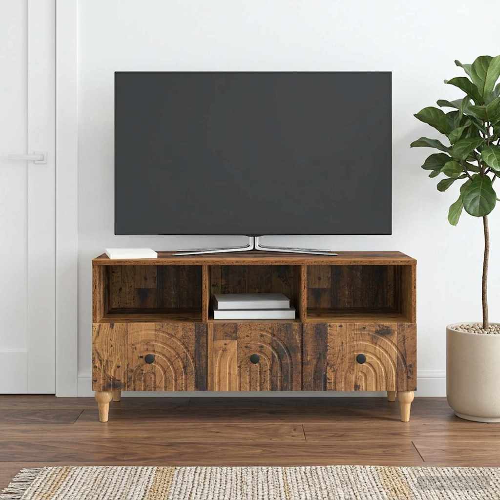TV Cabinet Reclaimed Wood Look 102 x 34.5 x 50 cm Engineered Wood