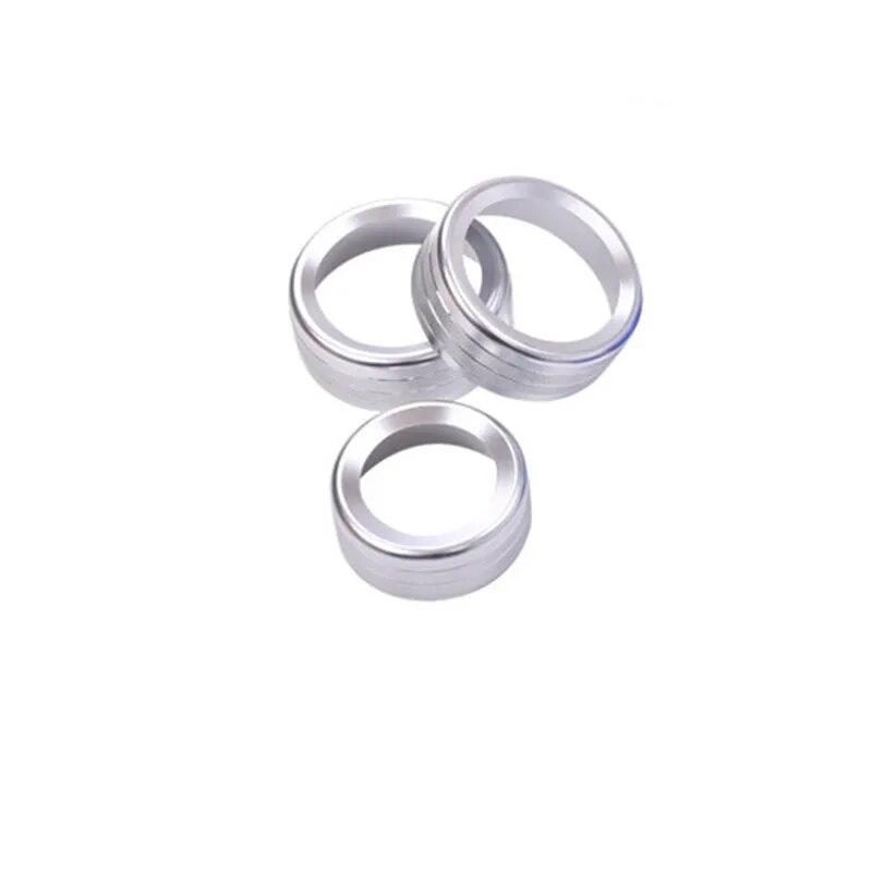 

Автомобильная центральная ручка кондиционера, кнопка, кольцо, крышка переменного тока, отделка, украшение для Alfa Romeo Stelvio Giulia 2017- серебряный