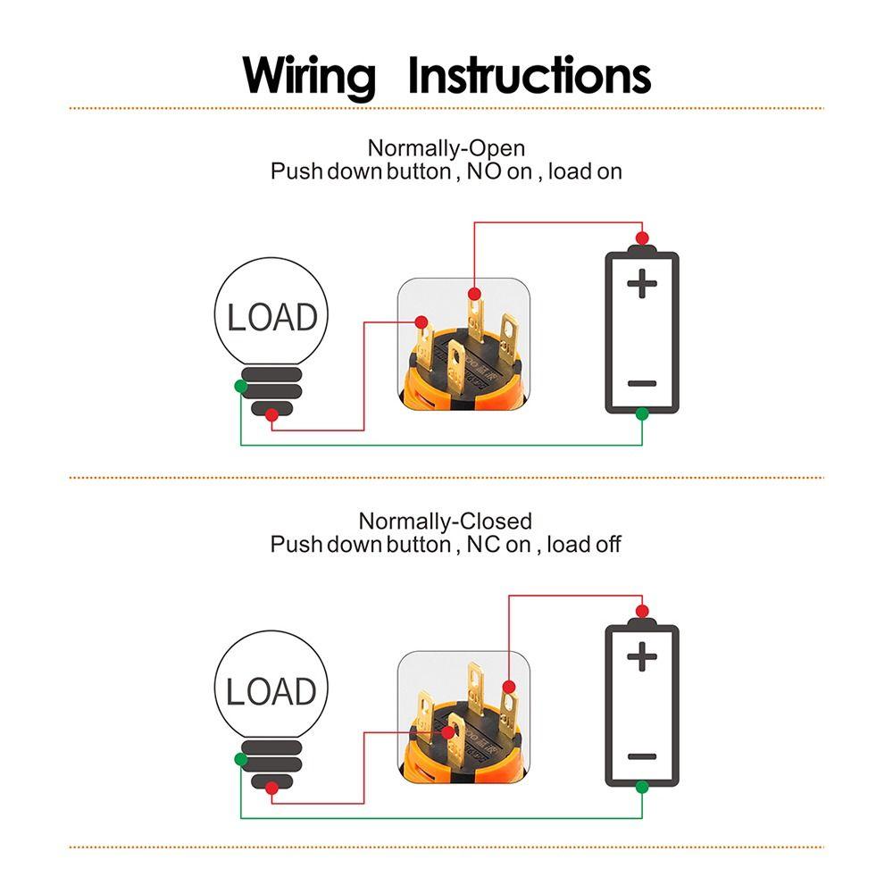 1Pcs 6Amp Current Mushroom Emergency Stop Switch  for Emergency Stop Control
