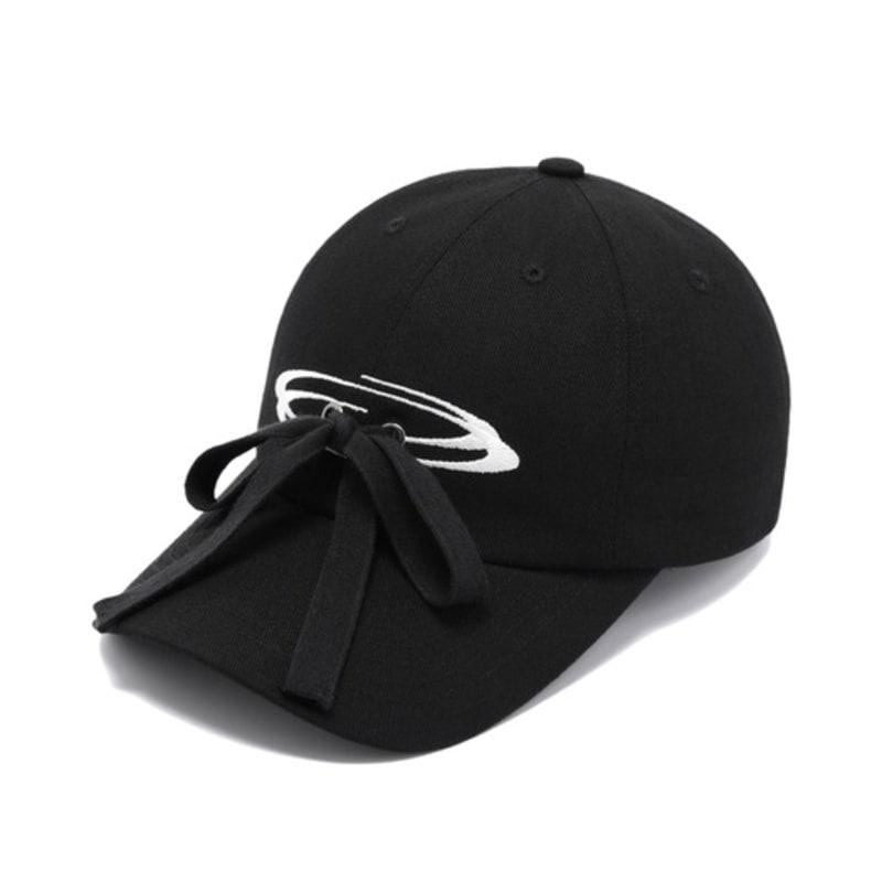 

OPENING PROJECT Ribbon Tie Down Cap - Black FREE