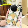 Fashion Design Protective Phone Case For TCL 50 Nxtpaper 5G/50Pro Nxtpaper 5G Wristband Kickstand Dirt-resistant Flower