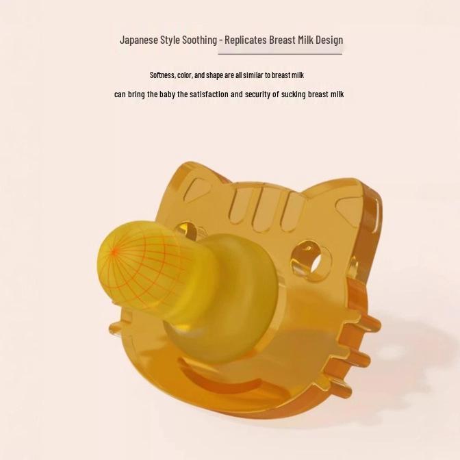 Yingshili Antibakteriální silikonový dudlík pro miminka s nano stříbrem - Kousání odolná savička