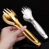Kitchen Food Tongs Stainless Steel Creative Meat Salad Bread Clips Non Slip BBQ Clips Home Kitchen Cooking Accessories