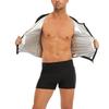 Traje de Sauna Sudadera para Hombre Camisetas de Manga Corta Adelgazante Top Térmico con Cremallera Camisa de Entrenamiento Moldeador Corporal para Hombre Ropa Moldeadora