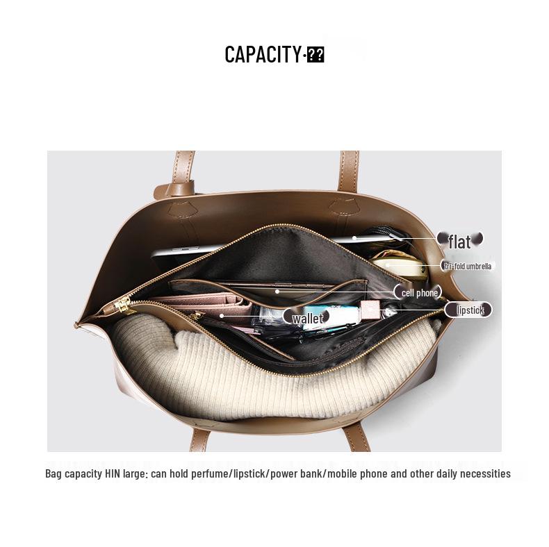 Women's Genuine Leather Large Capacity Summer Tote Bag