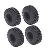 4PCS Rubber Tires Wear Resistance 1 10 RC Climbing Car Tire Replacement for SCX10 115mm Diameter 40mm Width Black