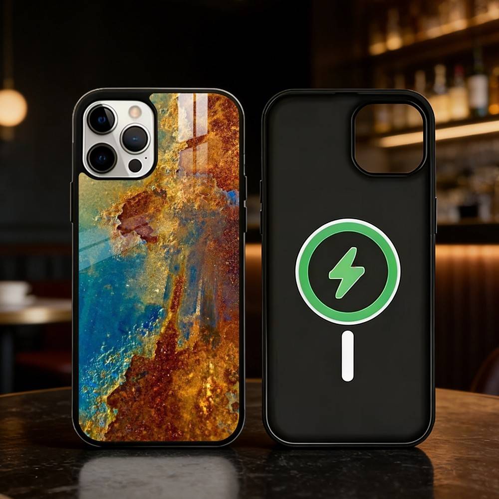 

Retro Industrial Style Rusty walls Phone Case For iPhone 17,16,15,14,13,12,Plus,Pro,Max For Magnetic Wireless Charge iPhone14Plus