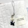 Cellphone Lanyard Black Cat Pendant Keyring Key Chain Mobile Phone Chain Women Girls