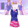 Barbie Charm Princess School Uniform Cosplay Costume For Women
