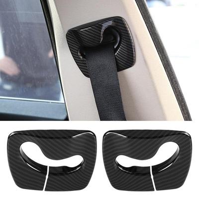 2 stks Koolstofvezel Stijl Auto-interieur Veiligheidsgordel Cover Trim Decoratie voor BMW 5 serie F10