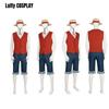 Authentic One Piece Luffy Costume Pirate King Cosplay Outfit For Halloween