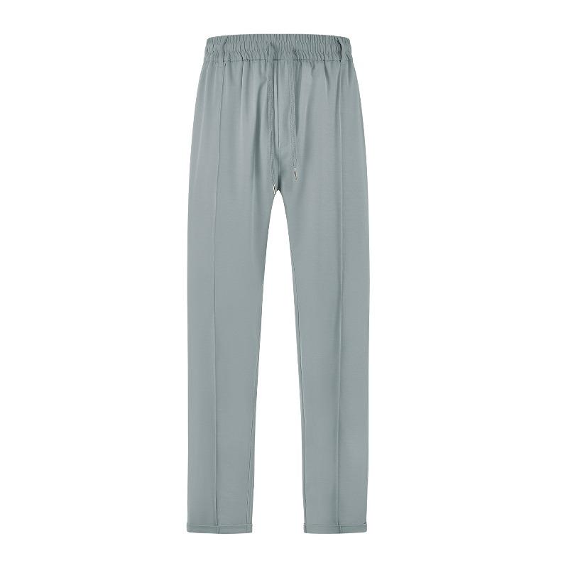 

Men s Summer Loose Breathable High Waist Tether Imitation Cotton Twill Shuttle Men s Trousers Casual Pants XXXL