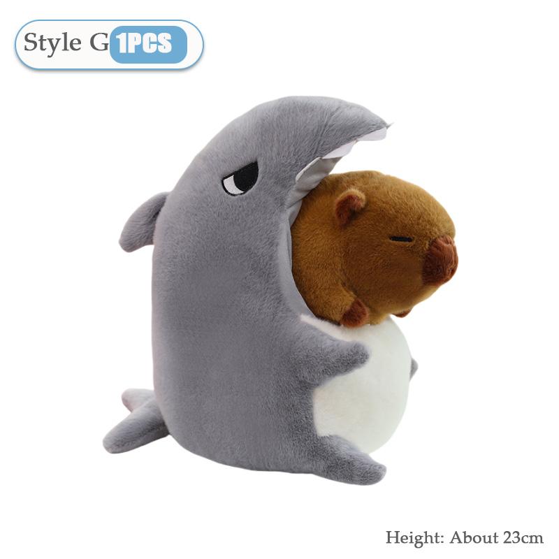 8 Styles Cute Capybara Peripheral Plush Doll Capibara Plush Doll Giant Kawaii Stuffed Animal Doll Children Birthday Gifts Toys