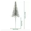 10PCS Green White Artificial Pine Branches Snow Flocking Xmas Tree Simulation Pine Needle Plastic DIY Garland Wreath