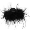 Light Luxury Women's Large Ostrich Feather Claw Hair Clip Shark Hairpin 2025