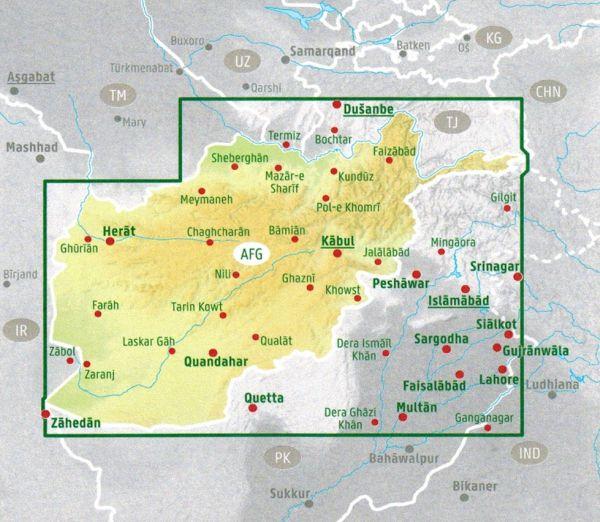 Afganistan 1:1 100 000. Mapa Samochodowa. Wyd. 2024. Freytag & Berndt