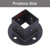 Set of 6 Powder Coated Steel Post Base Anchors for Fence Railings Privacy Panel Gazebos Pergolas and Mailbox Support