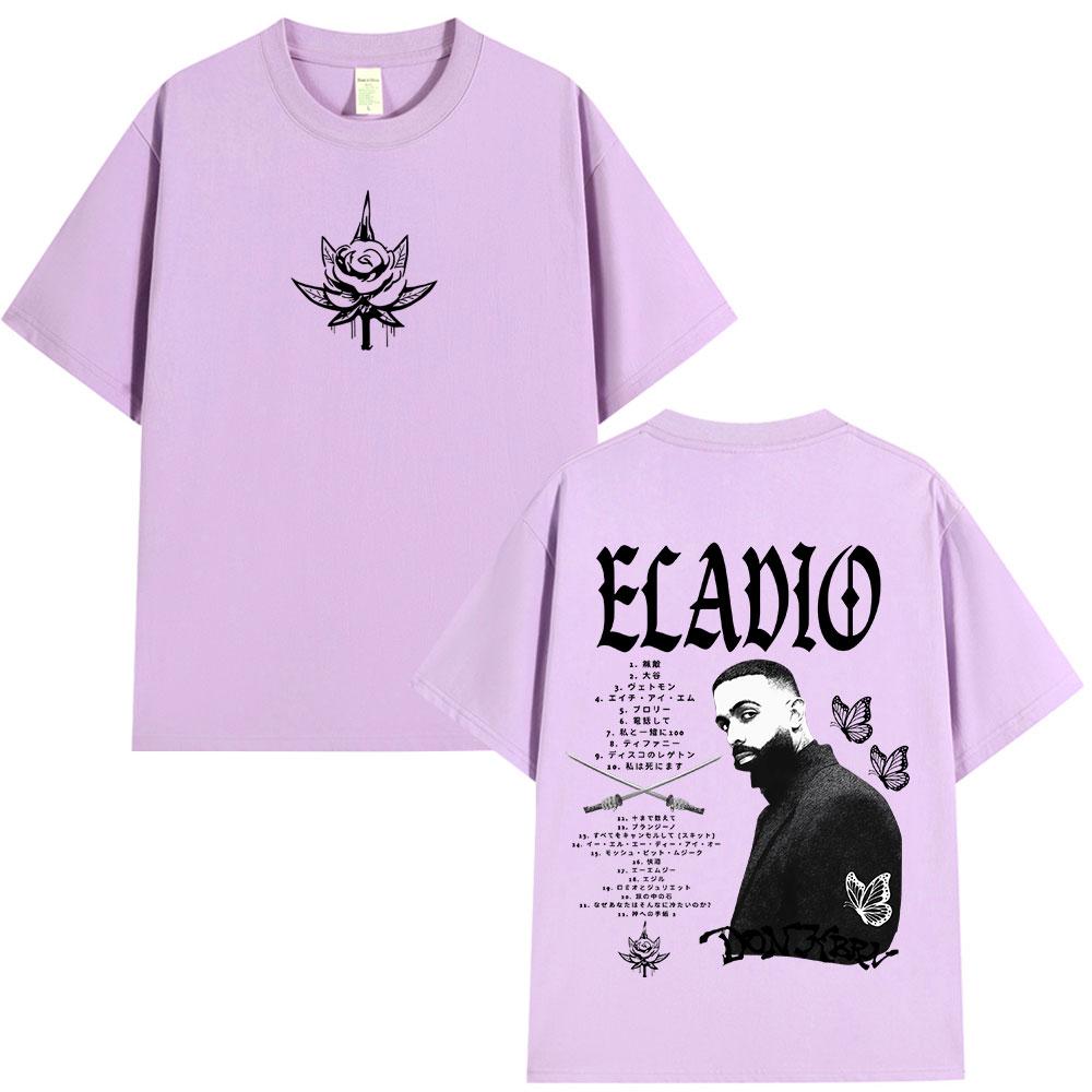 Eladio Carrion DON KBRN 2025 Album Merch Tshirts Unisex Women Clothing Fashion Hip Hop T Shirts Casual Cotton Short Sleeve Tshirt