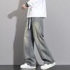 Spring and Summer Men's Wide-leg Jeans 2026 New Slim Straight Wide-leg Youth Curved Pants Trendy