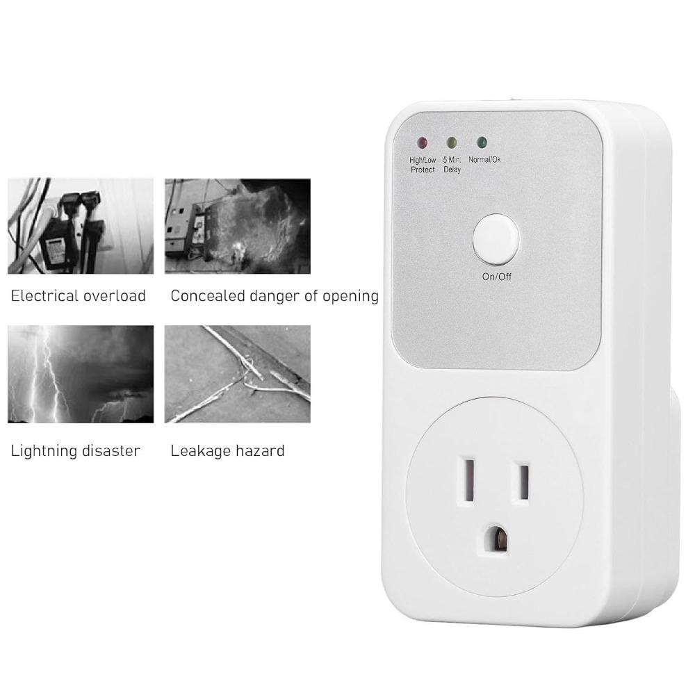 Compact Shape Refrigerator Protector 120V Appliance Protector Refrigerator Power Protection