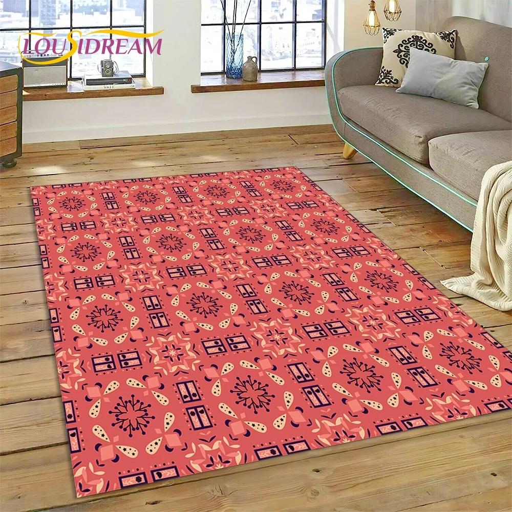 Neuester nordischer türkischer böhmischer Keltenteppich für Wohnzimmer, Schlafzimmer, Heimdekoration, Bodenmatte, rutschfeste Dekoration für Sofa, Fußmatte