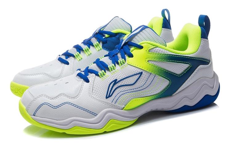 Men's Sneakers Li-Ning Li Ning Cushioning, Wear Resistant Low Top Badminton Shoes Men's White Blue