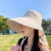 New Summer UV Protection Face Covering Neck Protector Sun Hat Fishing Cap Large Brim Hat Sunscreen Hat Net Hat
